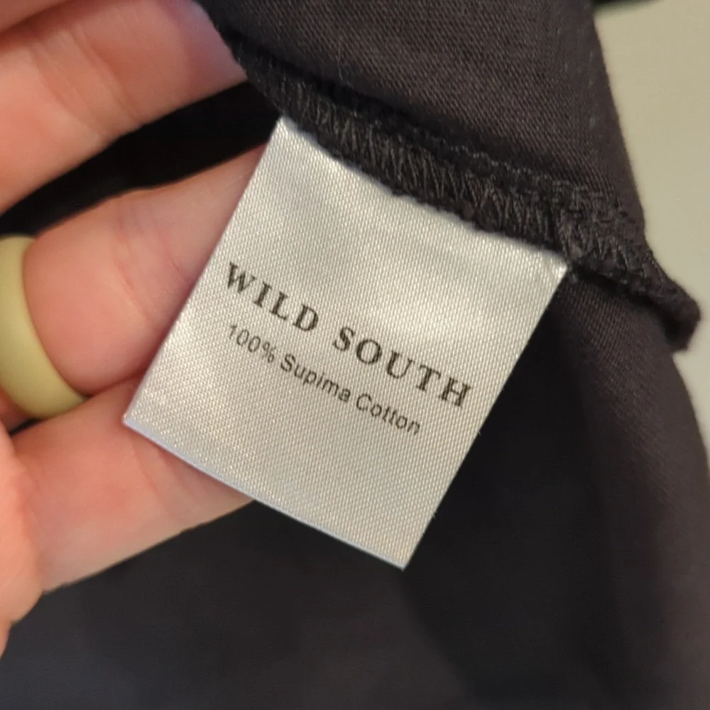 Black Wild South Qtr Sleeve Supima Cotton Size 12 Black Designed In New Zealand
